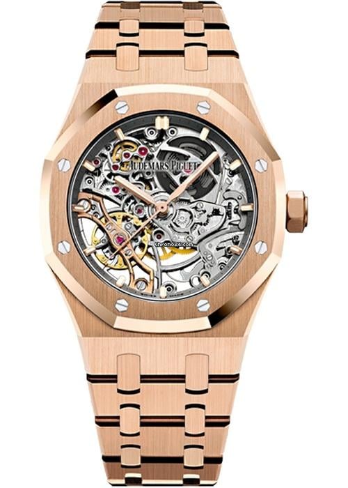 Audemars Piguet Royal Oak Double Balance Wheel Openworked Rose Gold ...