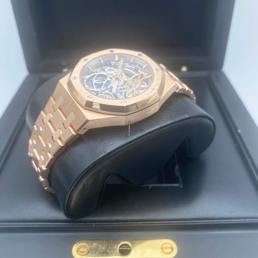 Audemars Piguet Royal Oak Double Balance Wheel Openworked Rose Gold ...