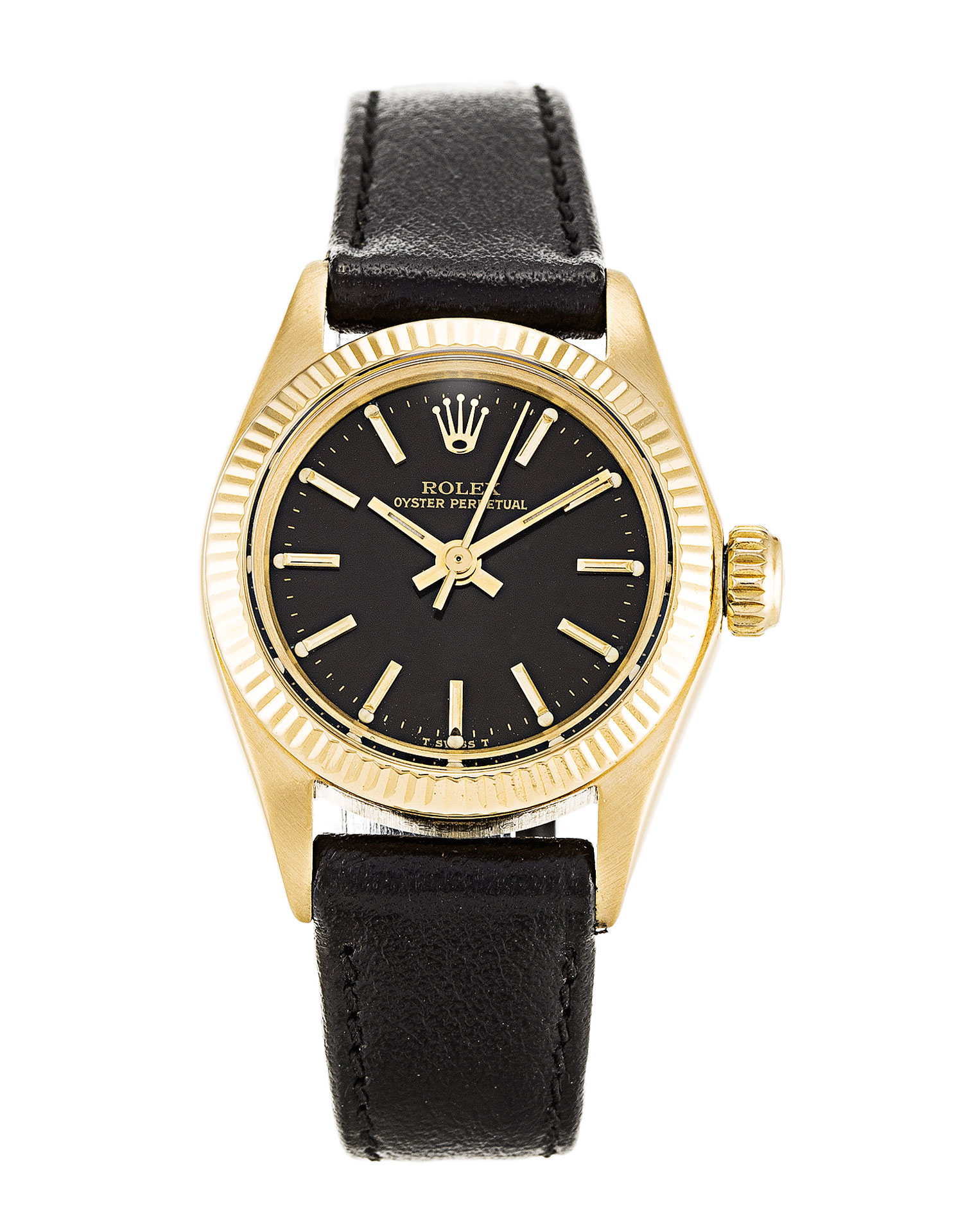 Rolex Lady Oyster Perpetual 6718 Black Dial Replica