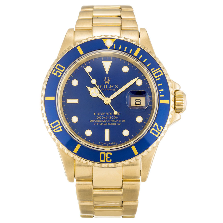 Rolex Submariner Blue Dial 16618 Replica