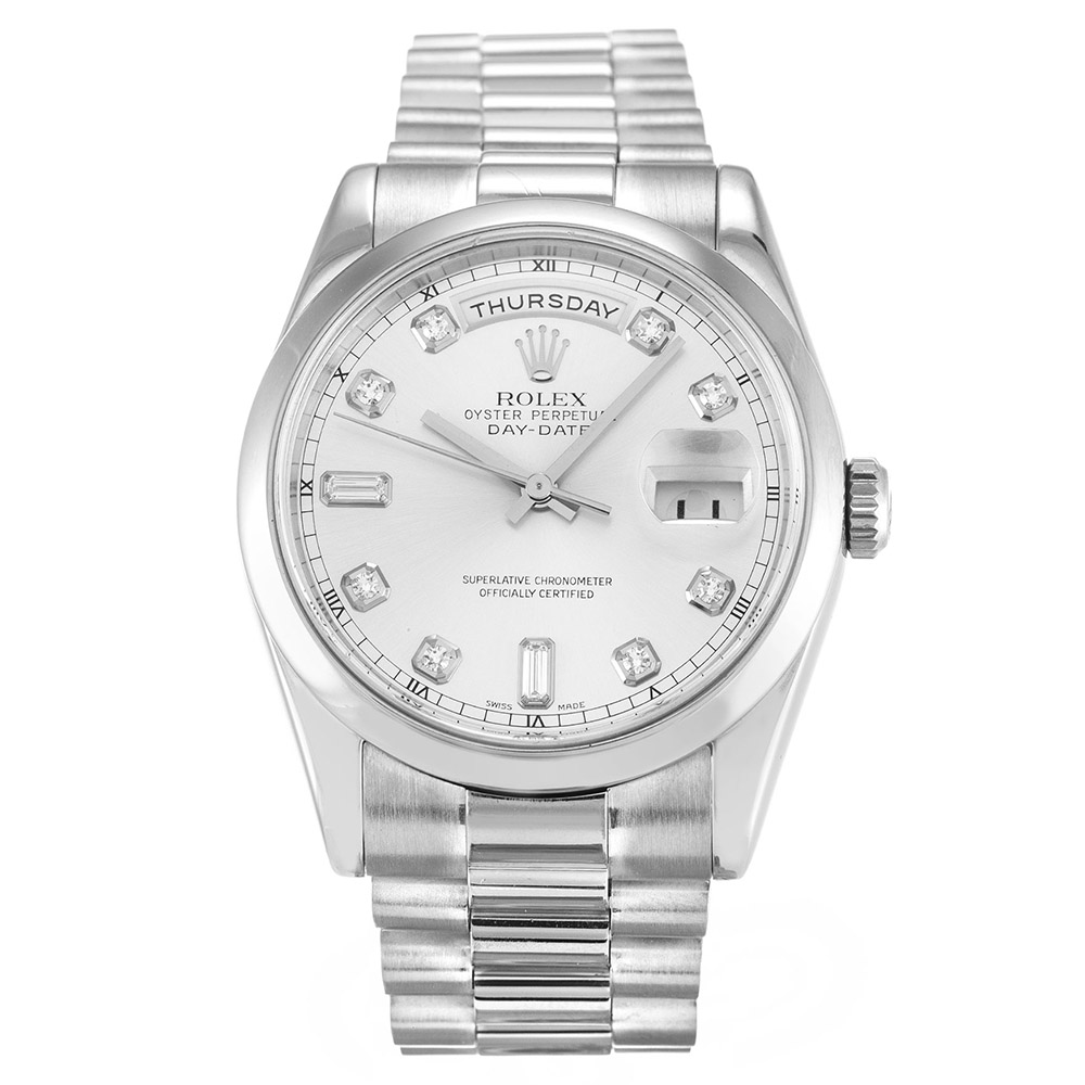 Rolex Day-Date II Silver 218239 Replica